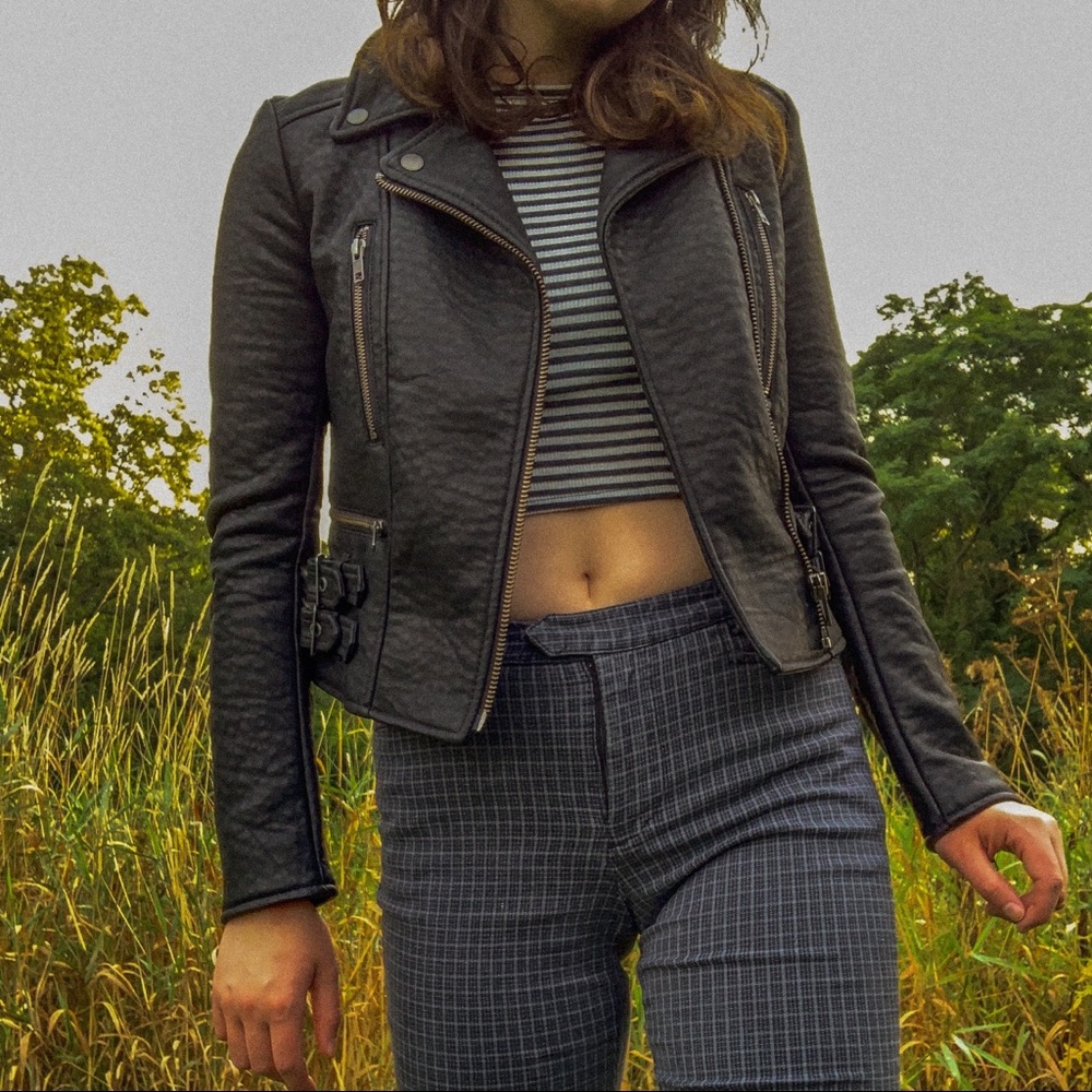 Free People leather jacket